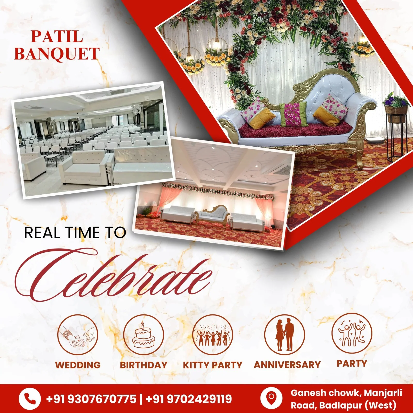 Banquet hall campaign creative two