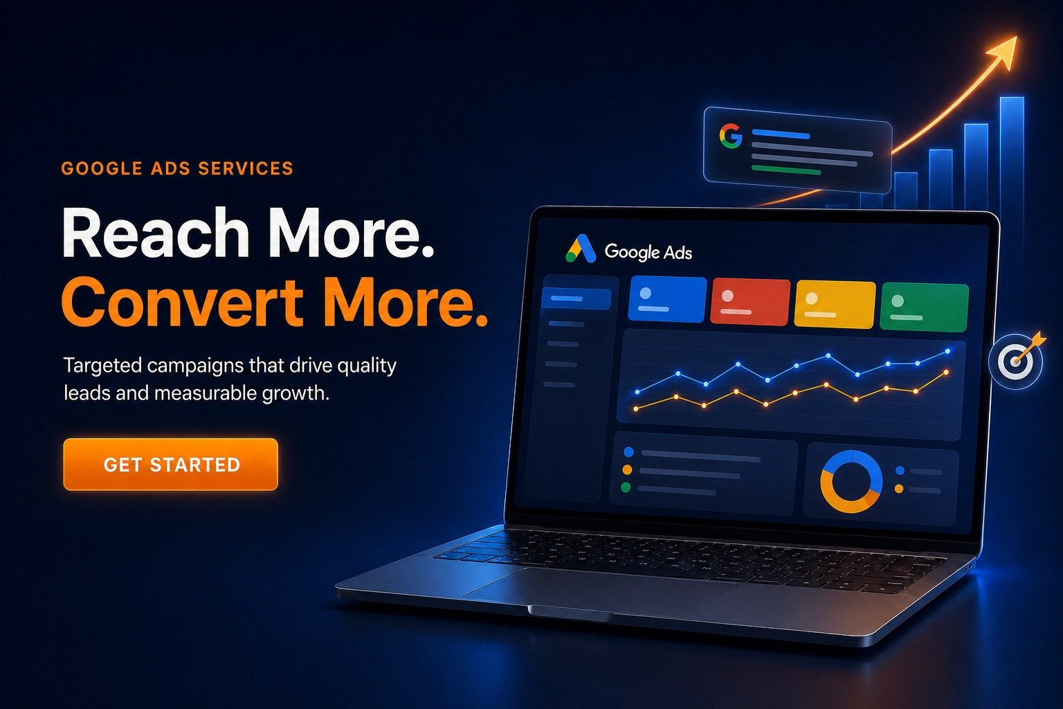 Google Ads campaign management workspace