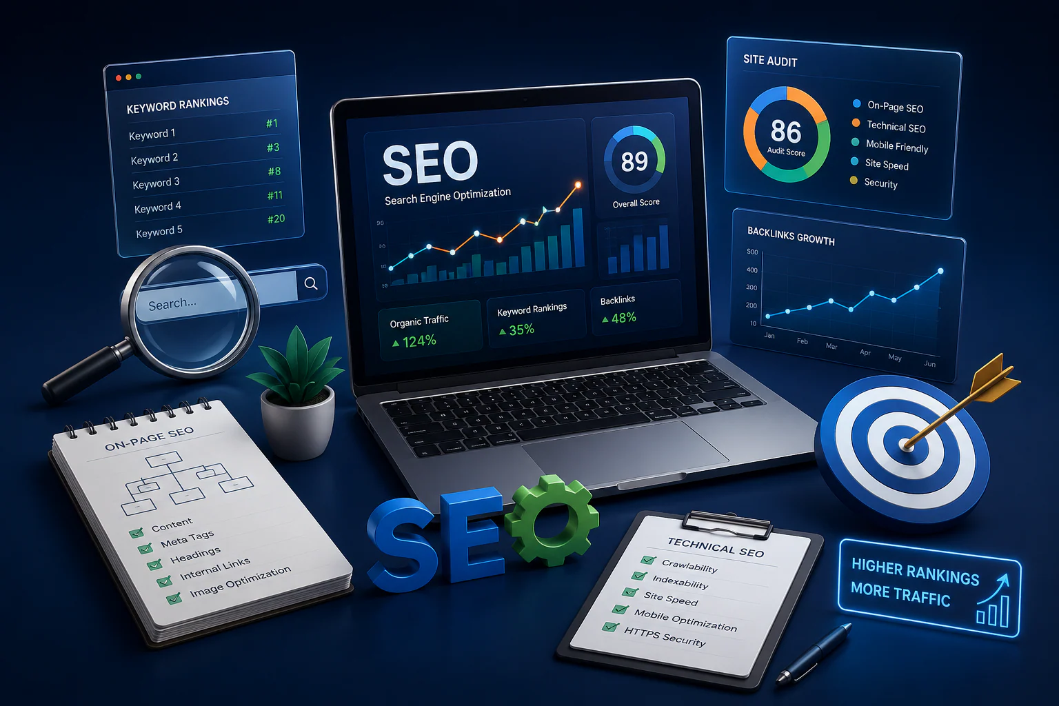 Search engine optimization analysis workspace