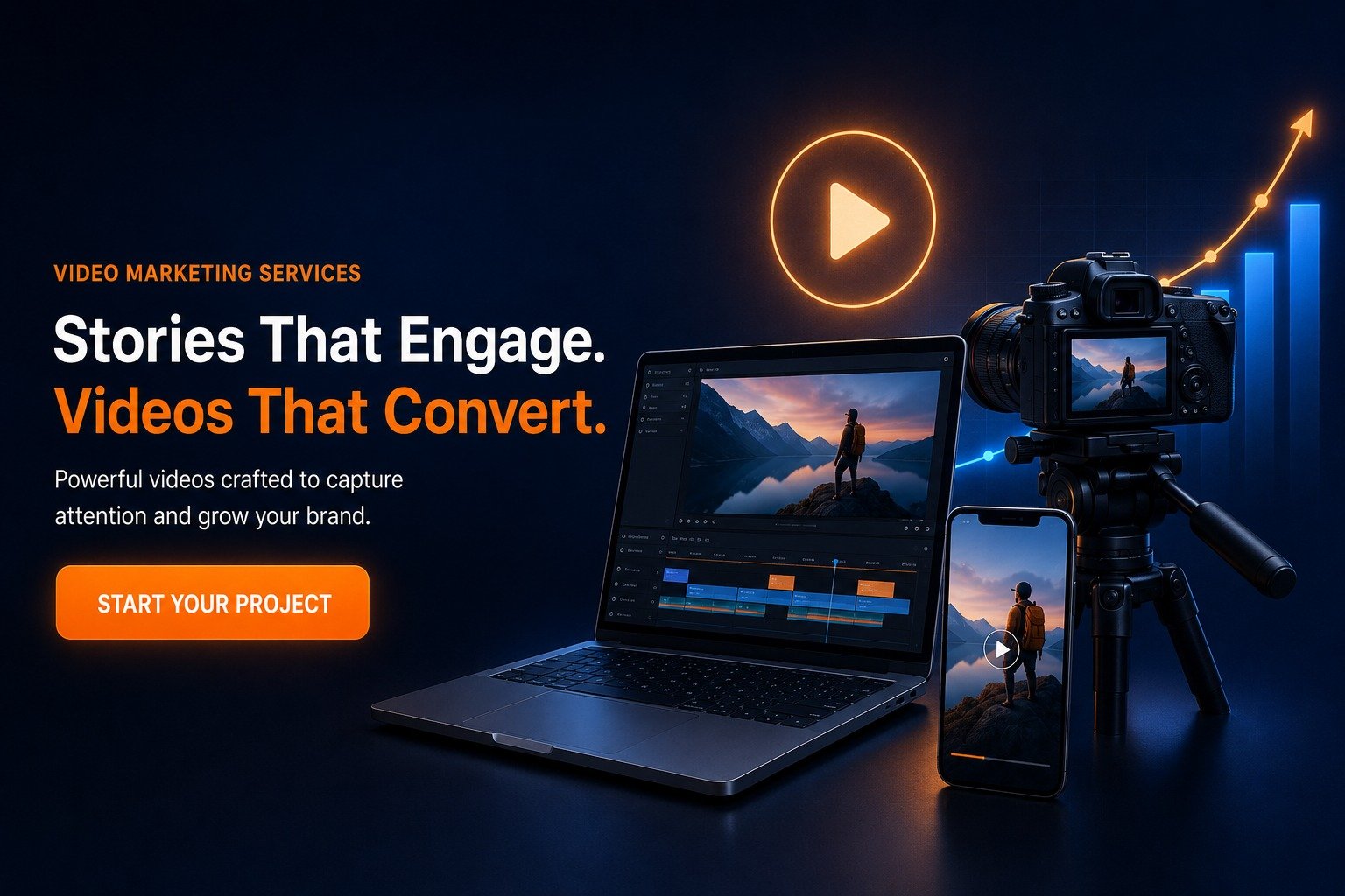 Video marketing production workspace